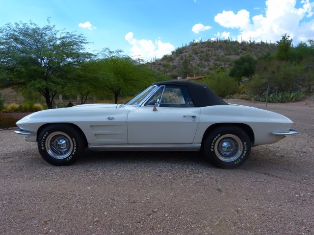 1964 White Chevrolet Corvette