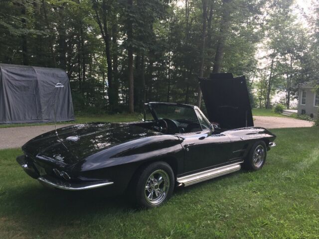 1964 Black Chevrolet Corvette Convertible
