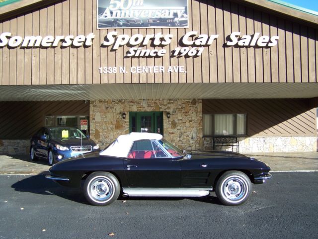 1964 Black Chevrolet Corvette Convertible