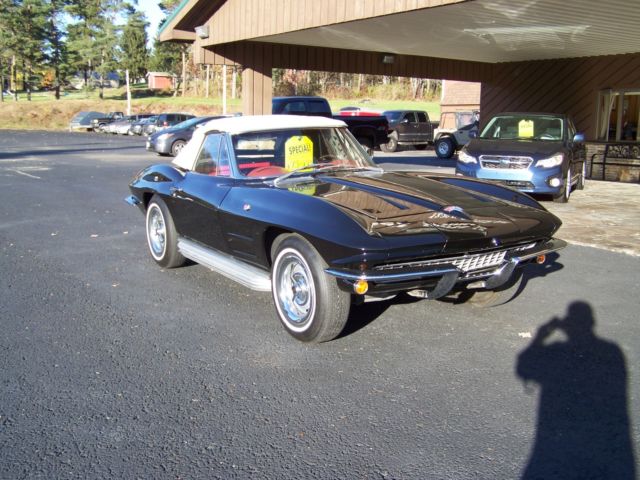 1964 Black Chevrolet Corvette Convertible