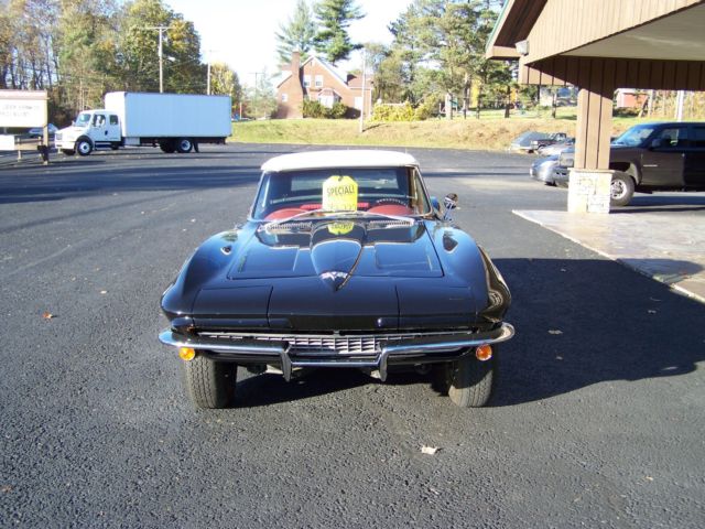 1964 Black Chevrolet Corvette Convertible