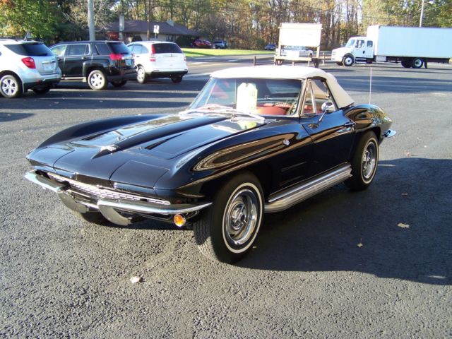 1964 Black Chevrolet Corvette Convertible