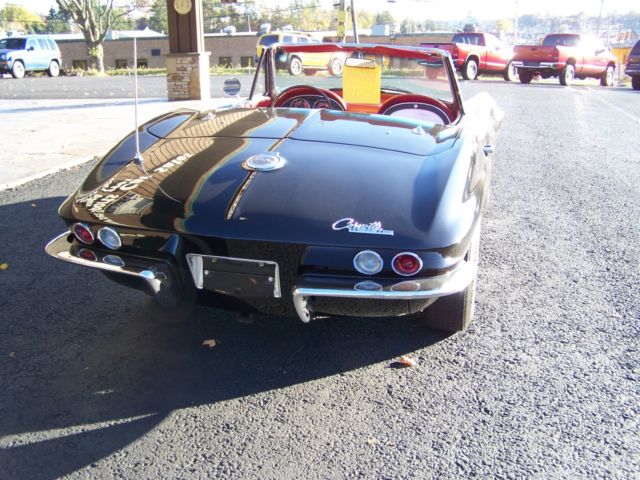 1964 Black Chevrolet Corvette Convertible