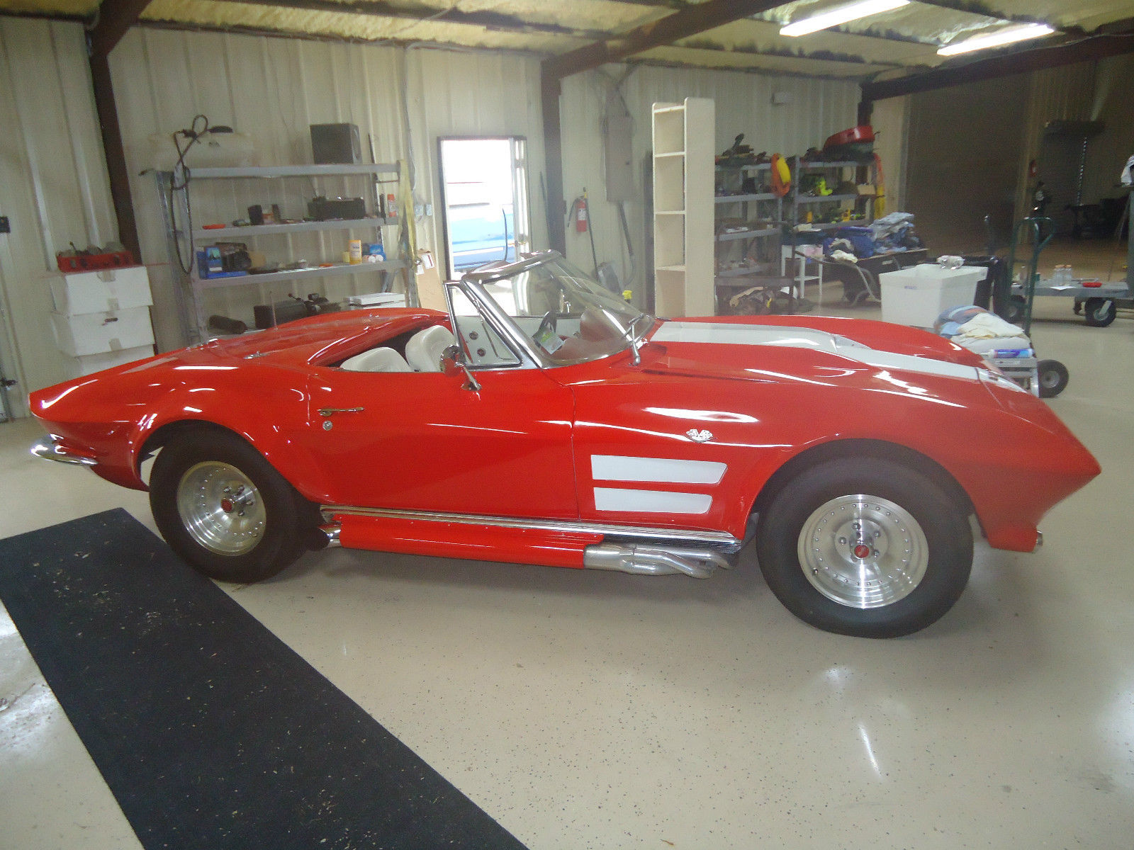 1964 RED &amp- WHITE Chevrolet Corvette Convertible