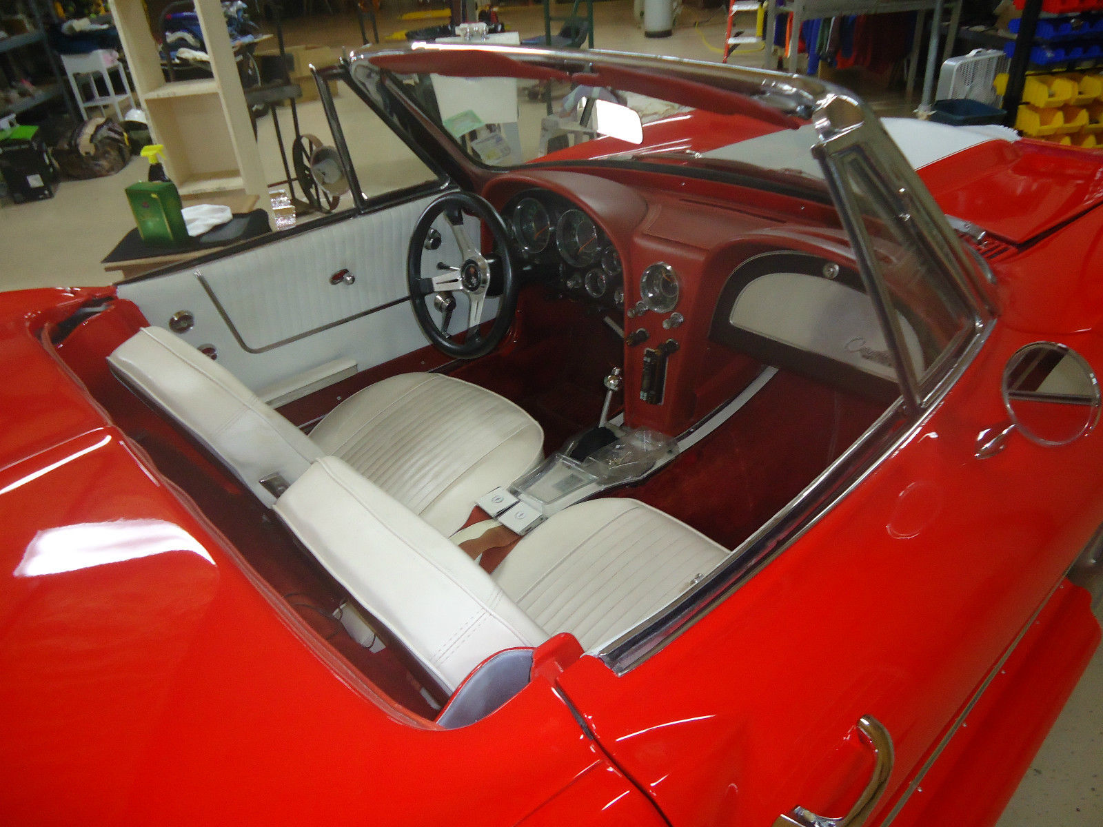 1964 RED &amp- WHITE Chevrolet Corvette Convertible
