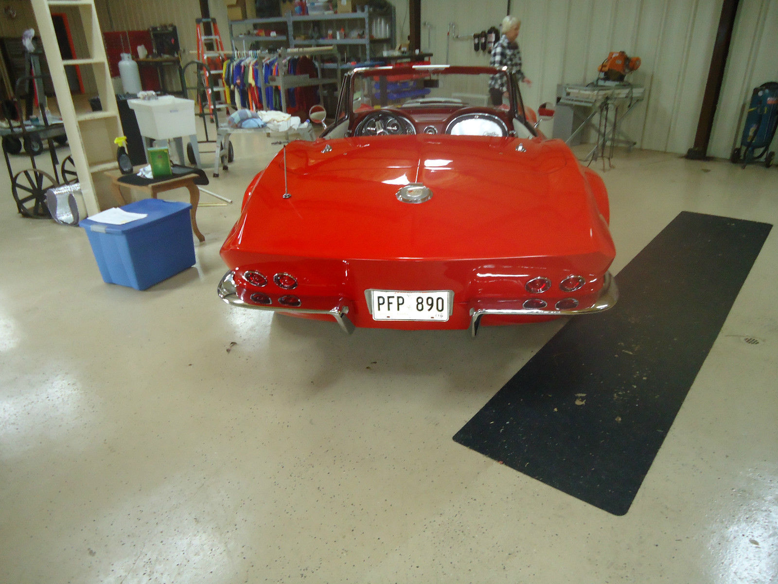 1964 RED &amp- WHITE Chevrolet Corvette Convertible