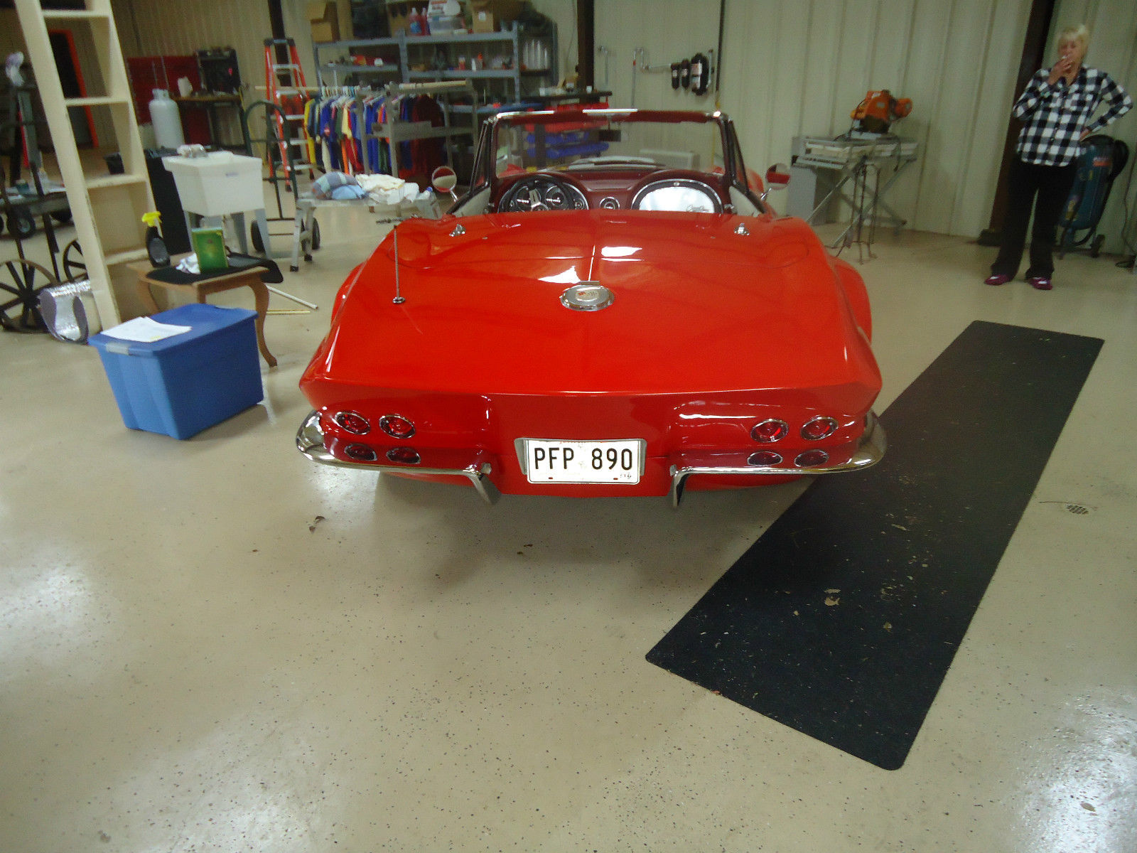 1964 RED &amp- WHITE Chevrolet Corvette Convertible
