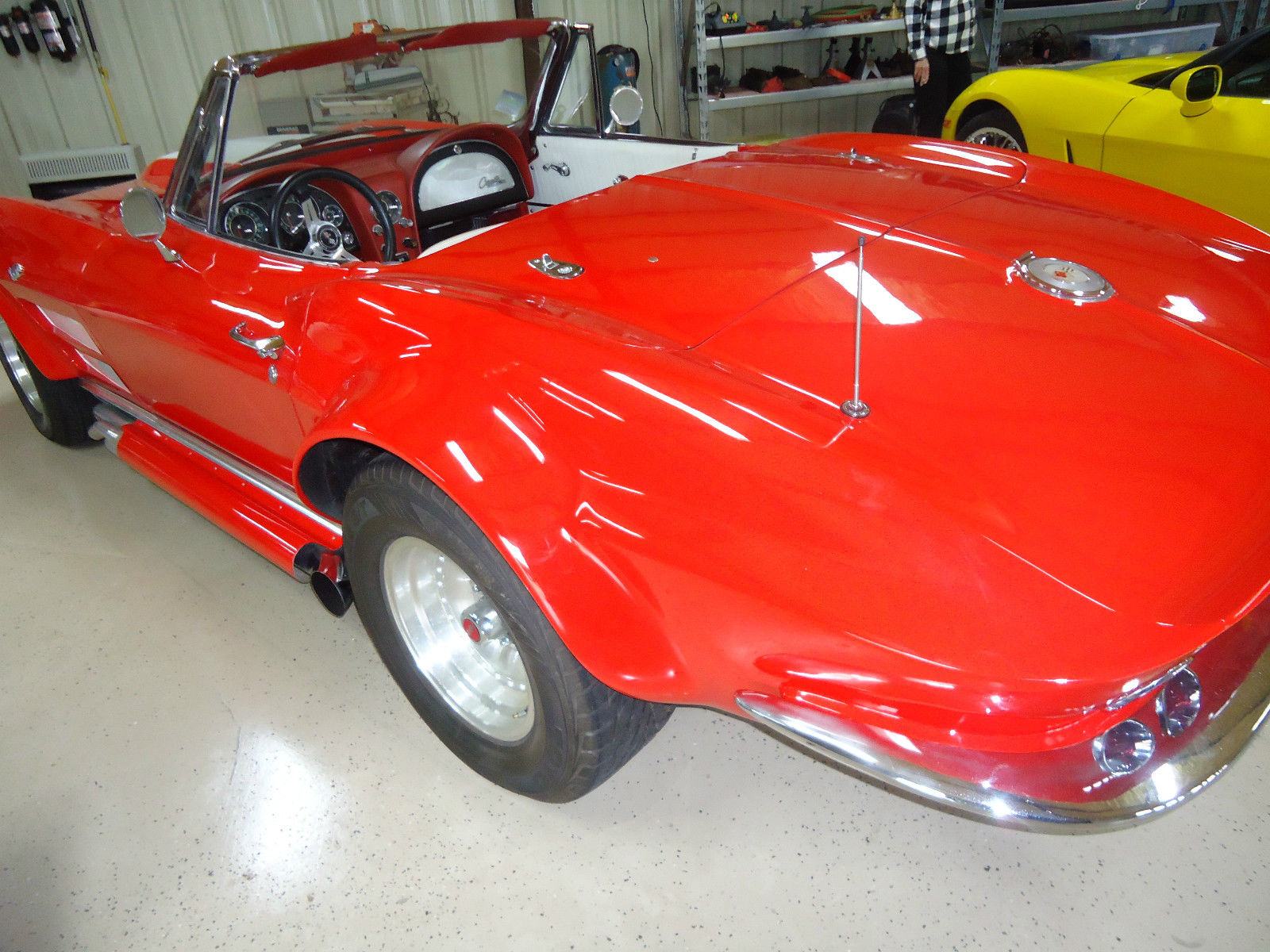 1964 RED &amp- WHITE Chevrolet Corvette Convertible