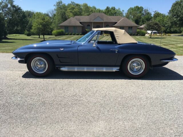 1964 Blue Chevrolet Corvette Convertible