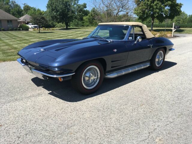 1964 Blue Chevrolet Corvette Convertible