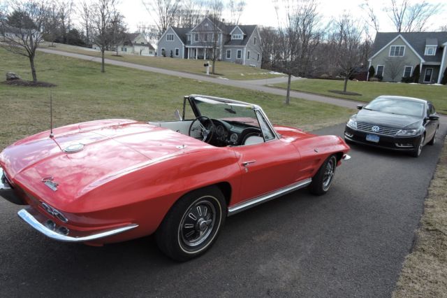 1964 Red Chevrolet Corvette Convertible