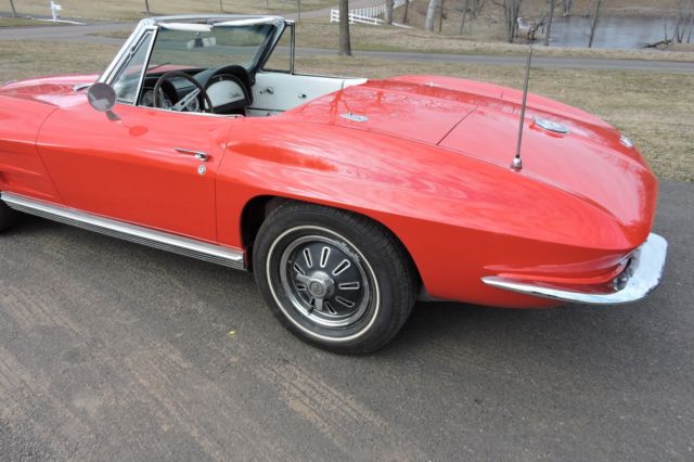 1964 Red Chevrolet Corvette Convertible