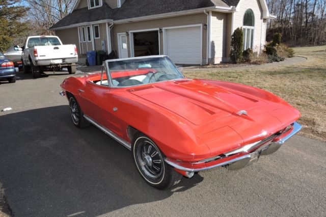 1964 Red Chevrolet Corvette Convertible