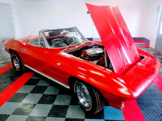 1964 Red Chevrolet Corvette Convertible