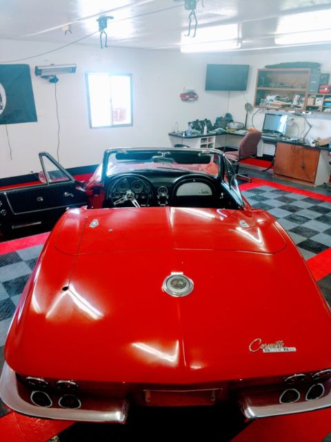 1964 Red Chevrolet Corvette Convertible