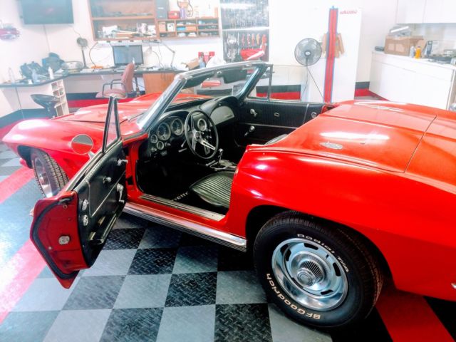 1964 Red Chevrolet Corvette Convertible