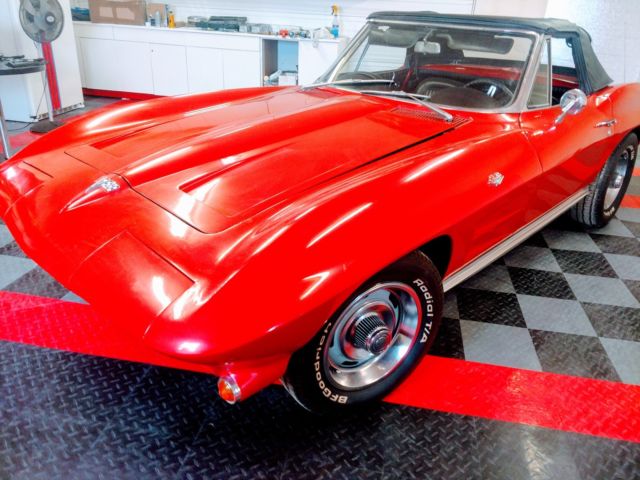 1964 Red Chevrolet Corvette Convertible