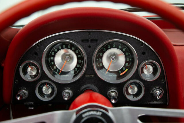 1963 White Chevrolet Corvette Convertible