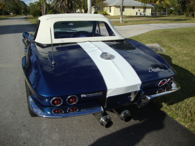 1964 Blue Chevrolet Corvette Convertible