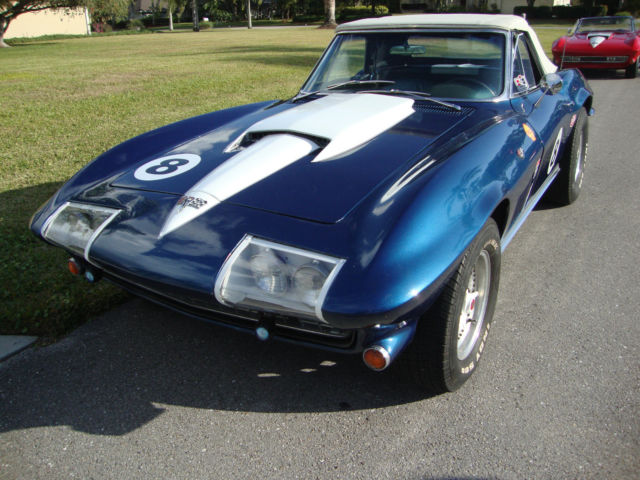 1964 Blue Chevrolet Corvette Convertible