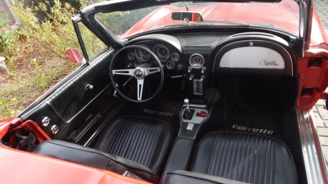 1964 Red Chevrolet Corvette Convertible