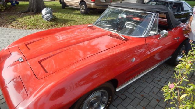 1964 Red Chevrolet Corvette Convertible