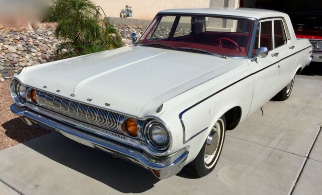 1964 White Dodge 330 Sedan
