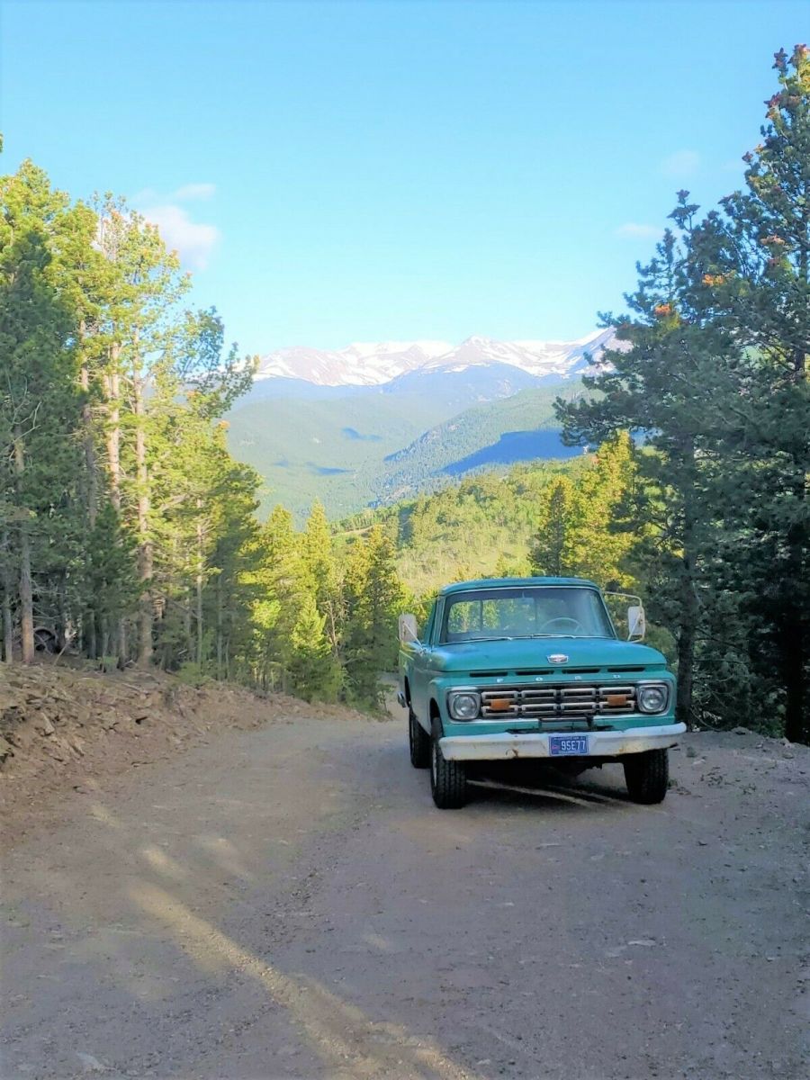 1964 Teal Ford F-100 Standard Cab Pickup