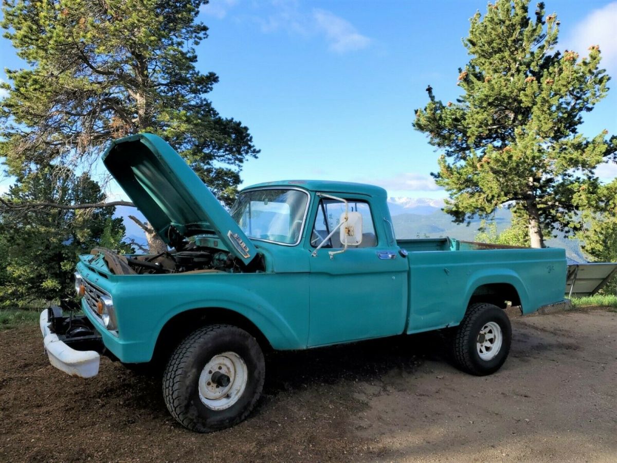1964 Teal Ford F-100 Standard Cab Pickup