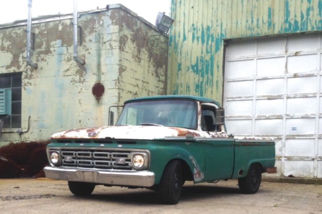 1964 TEAL / WHITE Ford F-100 PICK UP