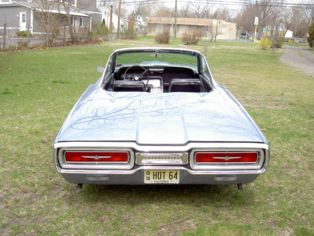 1964 Silver Blue Ford Thunderbird Convertible