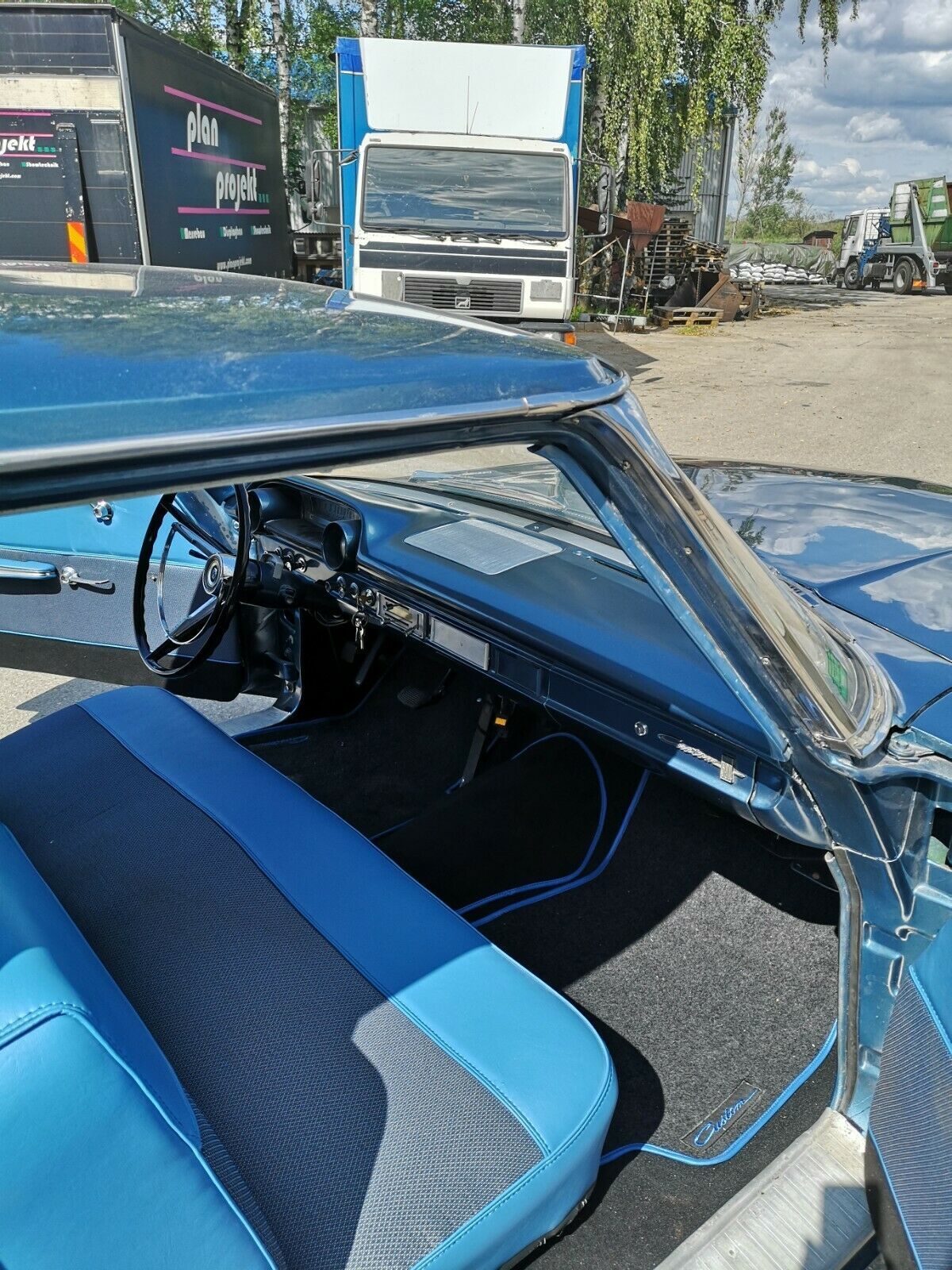 1964 Blue Ford Custom 500 Sedan