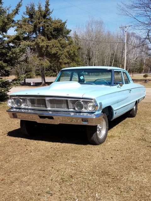 1964 Skylight Blue Ford Galaxie 2-Door Post