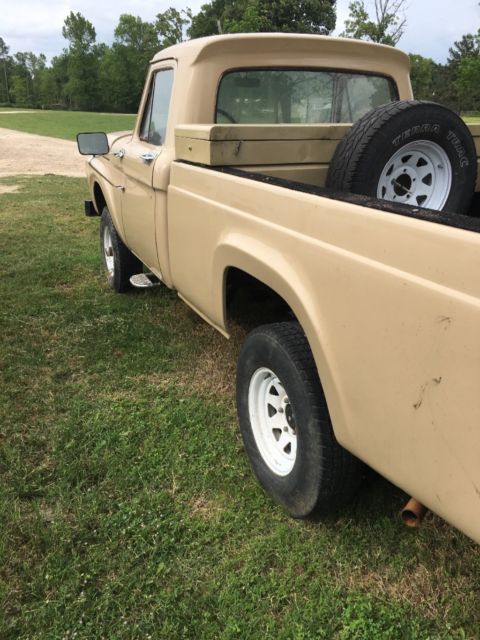 1964 Tan Ford F-100 Standard Cab Pickup