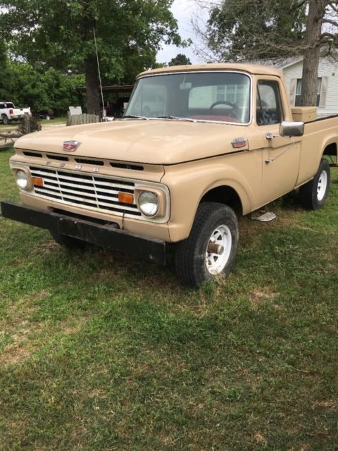 1964 Tan Ford F-100 Standard Cab Pickup