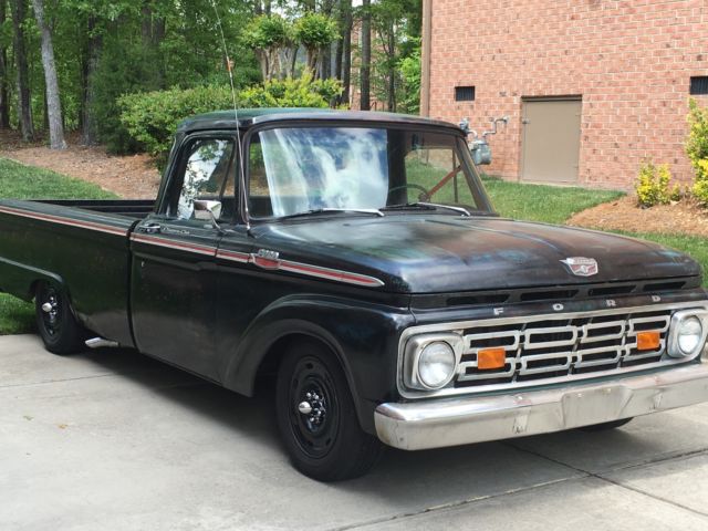 1964 Black Ford F-100 Standard Cab Pickup