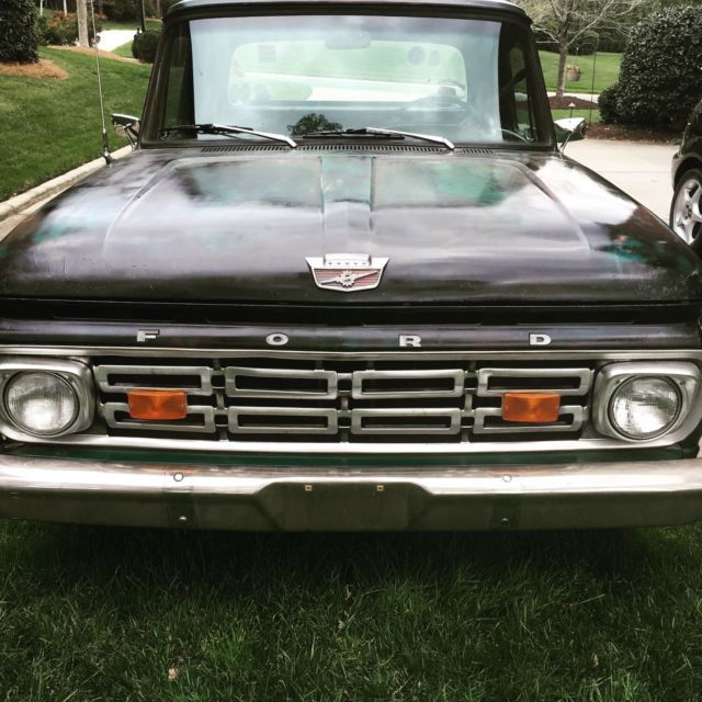 1964 Black Ford F-100 Standard Cab Pickup