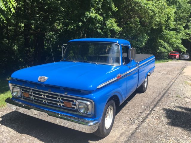 1964 Blue Ford F-100 pickup