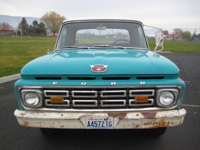 1964 Green Ford F-100 Custom Cab Pickup