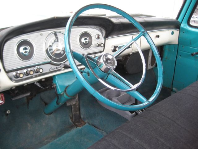 1964 Green Ford F-100 Custom Cab Pickup
