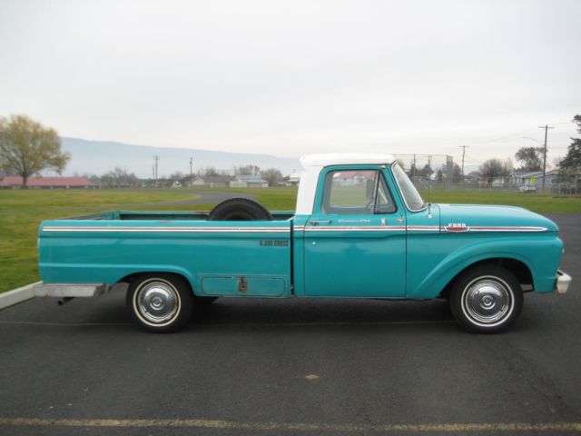 1964 Green Ford F-100 Custom Cab Pickup