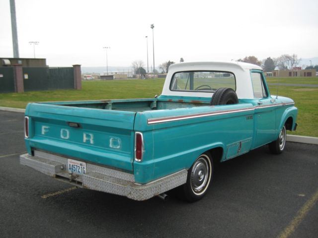 1964 Green Ford F-100 Custom Cab Pickup