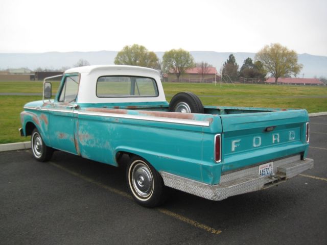 1964 Green Ford F-100 Custom Cab Pickup