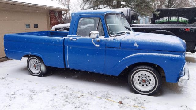 1964 Blue Ford F-100 truck