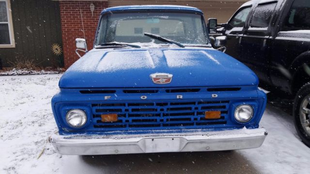 1964 Blue Ford F-100 truck