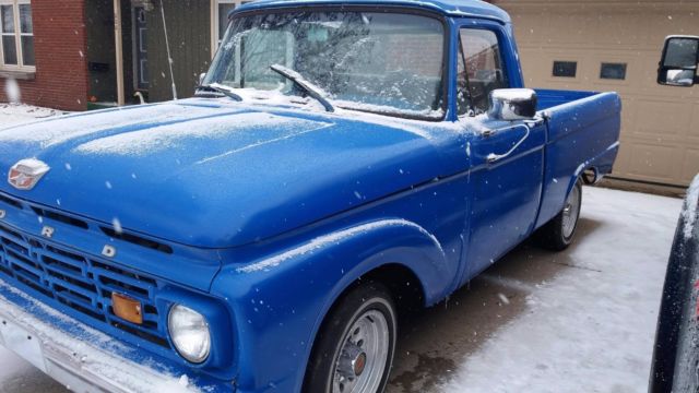 1964 Blue Ford F-100 truck
