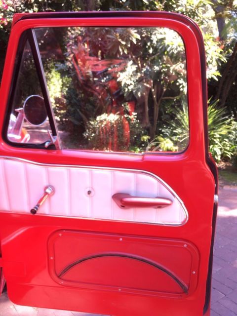 1964 Red Ford F-100 Crew Cab Pickup