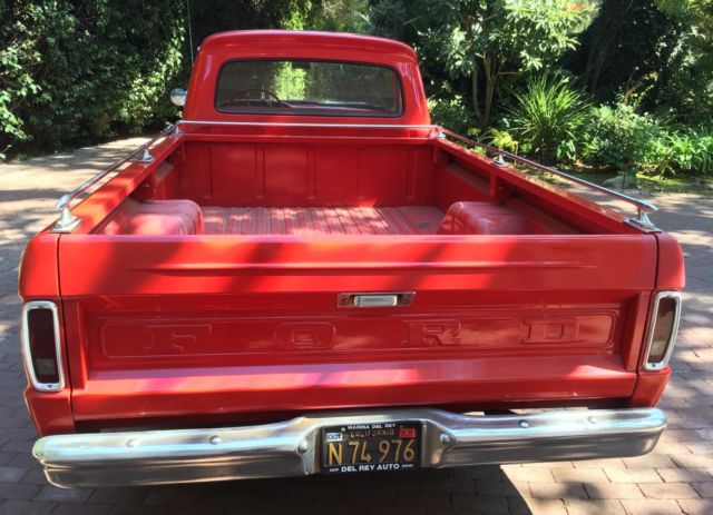 1964 Red Ford F-100 Crew Cab Pickup