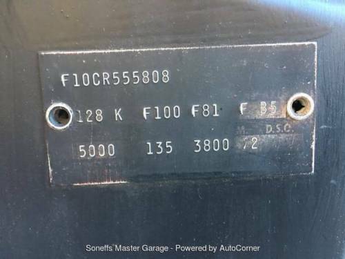 1964 Teal Ford F-100 Standard Cab Pickup