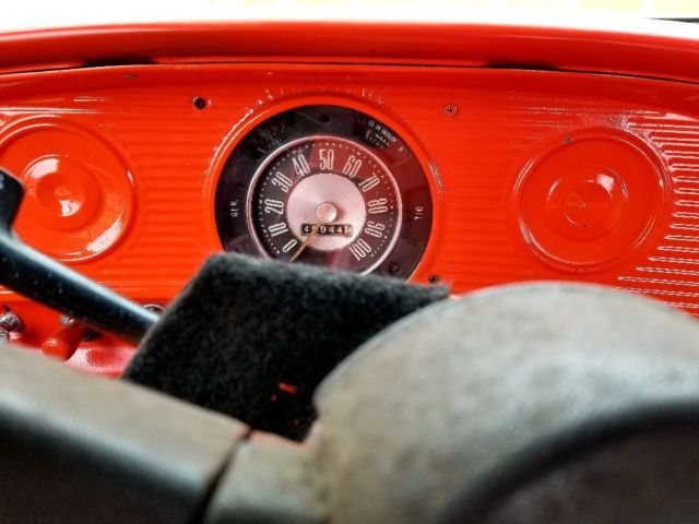 1964 Yellow and red Ford F-100 Californian stepside